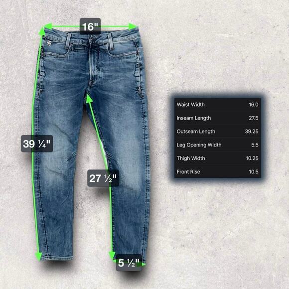 ★ G-Star Raw D-Staq 3D Slim Fit Men’s Blue Jeans ★ - Picture 6 of 9